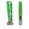 Vintage Billiards LED Marquee Sign Wall Decor (25” x 7”)